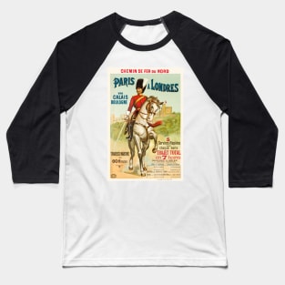 Paris à Londres Vintage Poster 1890s Baseball T-Shirt